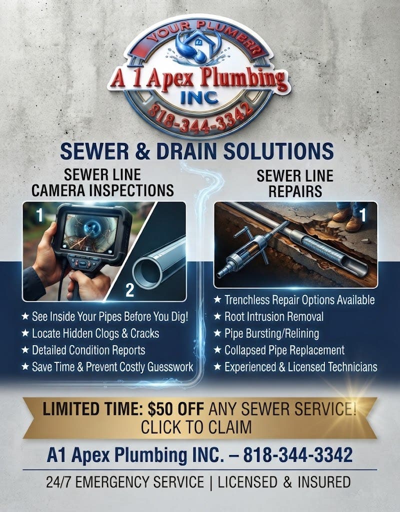 #1 PLUMBING SERVICE IN SHERMAN OAKS!! call today for free estimates