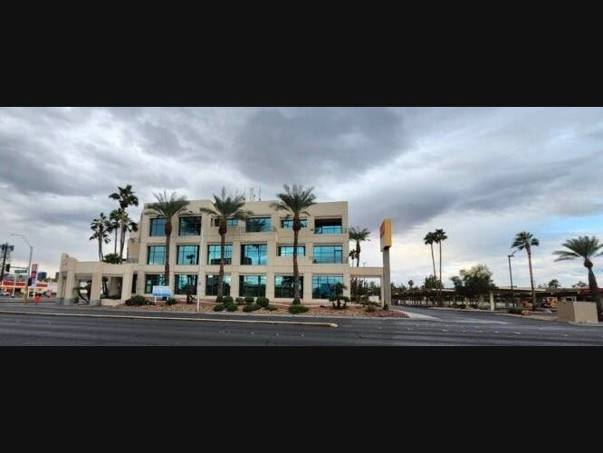 The XYZ² campus at Spring Mountain and Arville (former Wells Fargo building), future home of theVenti and Liberty Walk.