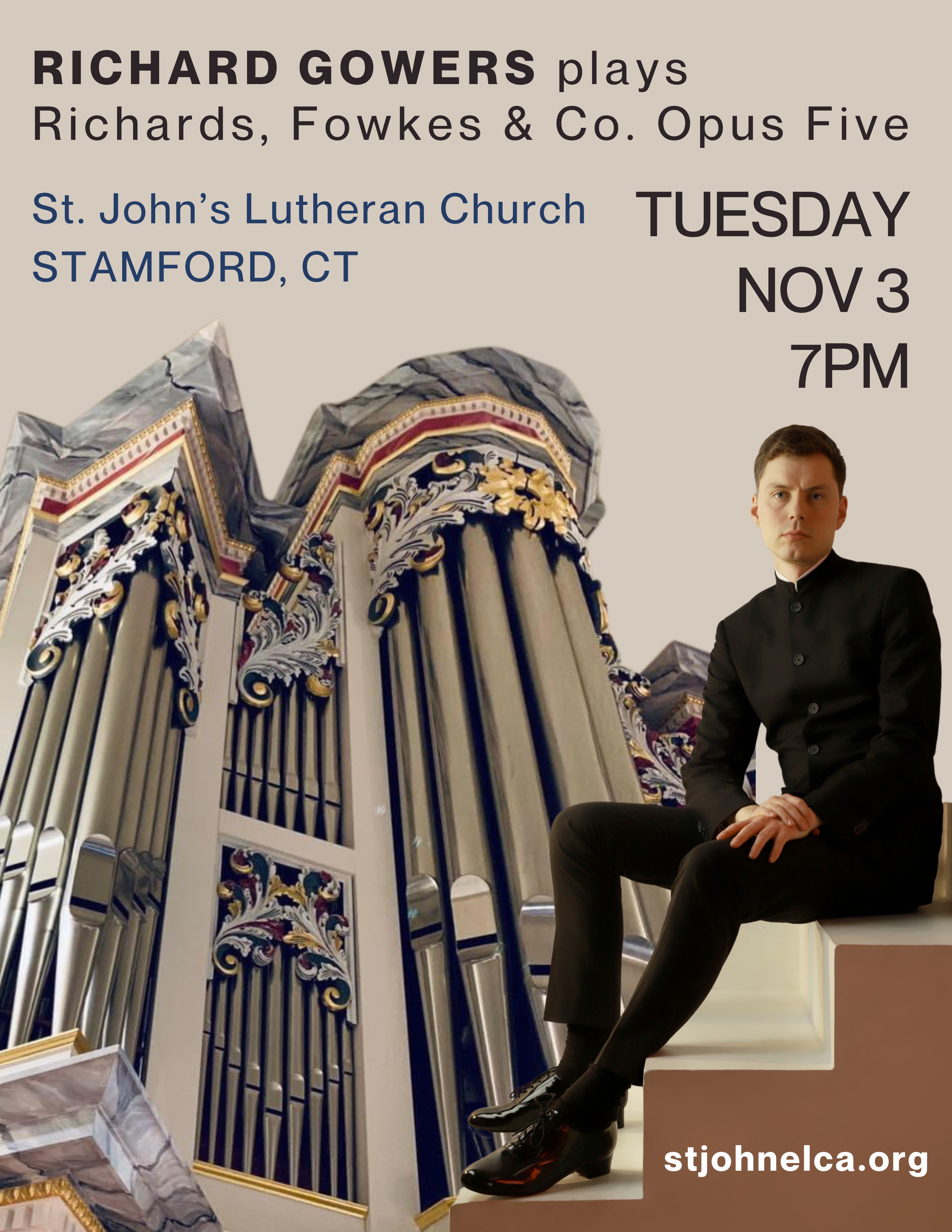 Richard Gowers in Concert: From Handel’s Church in London to Stamford