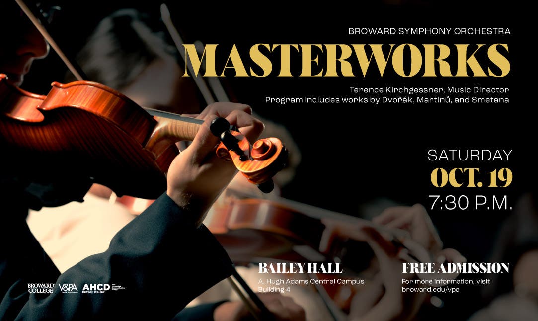 Oct 19 Broward Symphony Orchestra’s Masterworks I Concert Miami, FL
