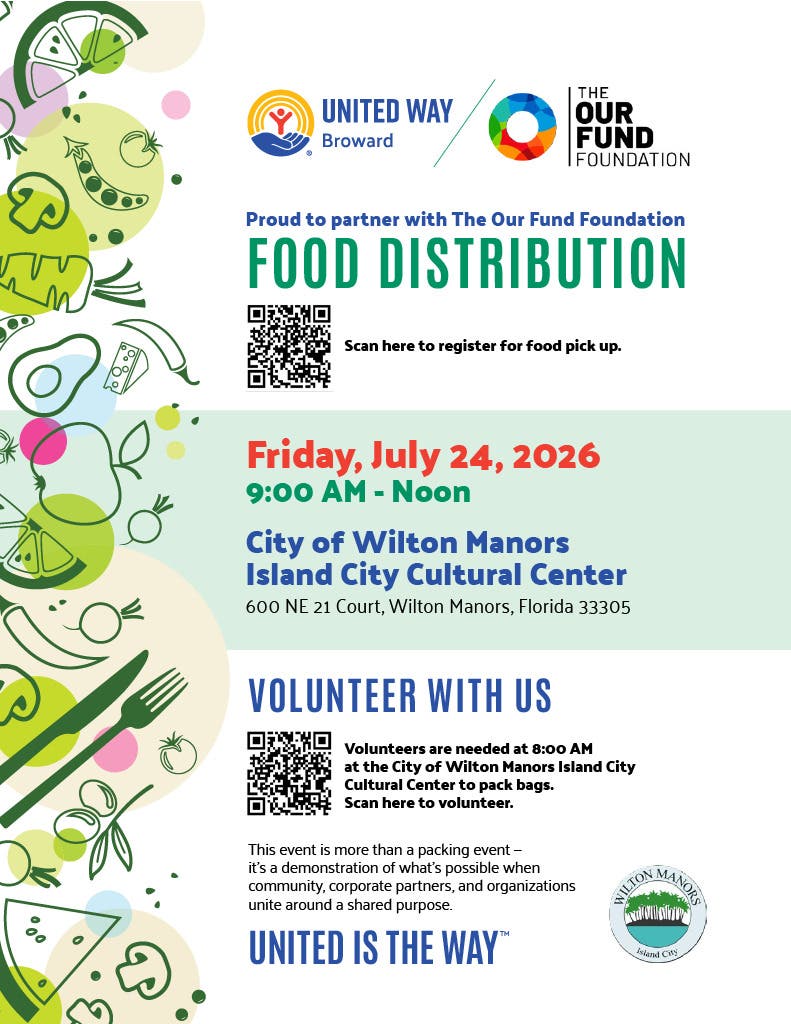 United Way of Broward and The Our Fund Foundation Food Distribution