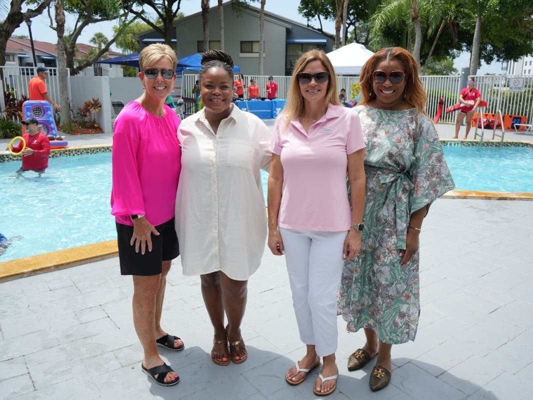 Sheryl A. Woods, YMCA of South Florida President & CEO; Janell George. Executive Director, Related Affordable Foundation; Marilyn Pascual, Co-President, TRG Management; Leleah James, Vice President, Community Engagement & Chief Member, Related Companies