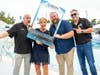 (L to R) Richard Ramirez, Council Member Seat 3, Town of Cutler Bay; Sheryl A. Woods; Robert “BJ” Duncan, Council Member Seat 1, Town of Cutler Bay; Etienne Bejarano, Parks & Recreation Director, Town of Cutler Bay