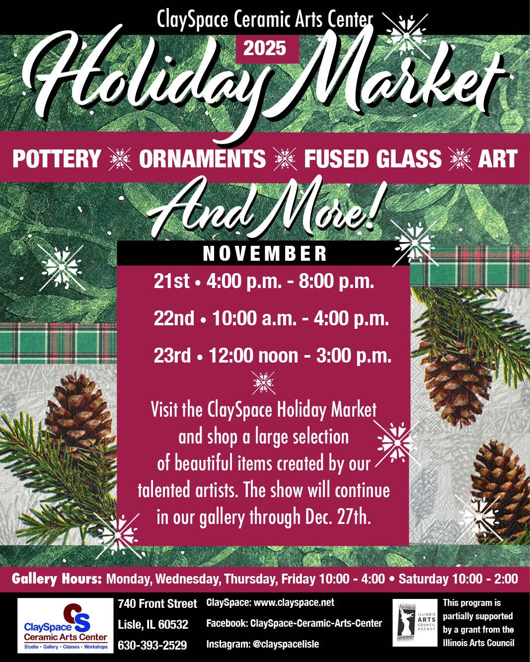 ClaySpace's Annual Holiday Market