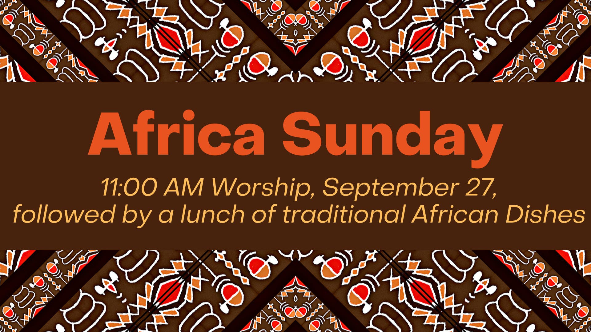 Africa Sunday at McKendree UMC