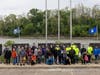Subies of the Corn Members at the Middle East Conflicts Wall Memorial - Marseilles, IL