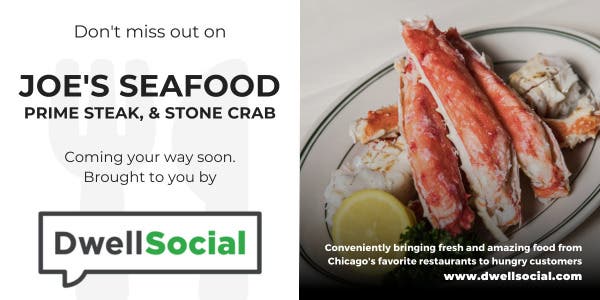 The best seafood in Chicago is coming your way from Joe's Seafood, Prime Steak, & Stone Crab