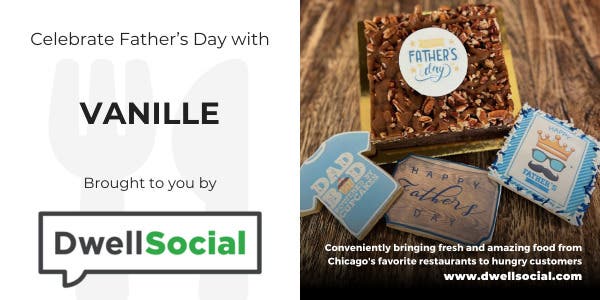   Elegant Father's Day desserts are headed to you from Vanille! Order by Friday.