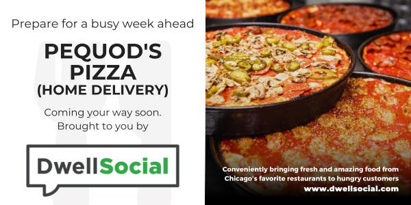 Get ready for the week with Pequod’s Pizza 🍕 delivered to your door. Order by Friday.