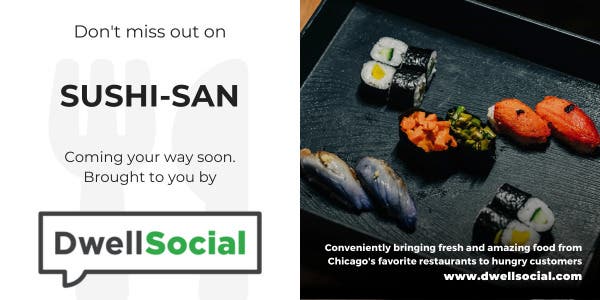 Sushi-san fresh rolls, nigiri, & Japanese classics delivered. Order by Monday.