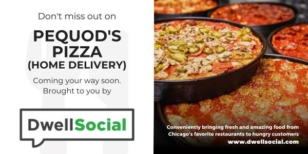 Pequod’s famous caramelized-crust pizza, delivered. Order by noon Tuesday.