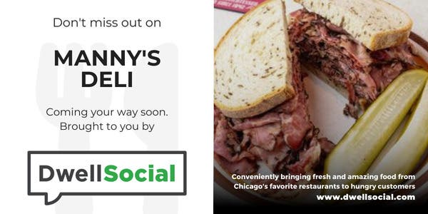 Get pastrami, brisket, + more from the iconic Manny's Deli! Order by 10am.