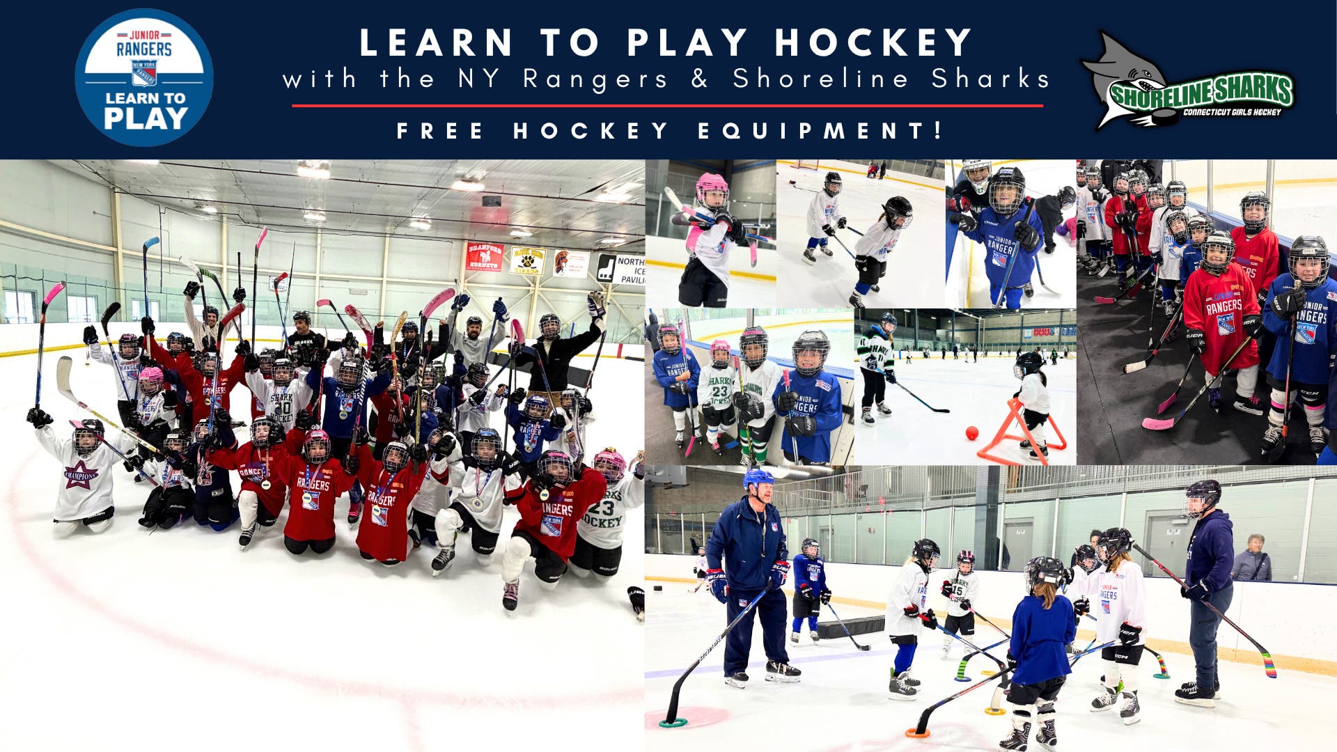10-Week Learn To Play Hockey with the NY Rangers & Shoreline Sharks