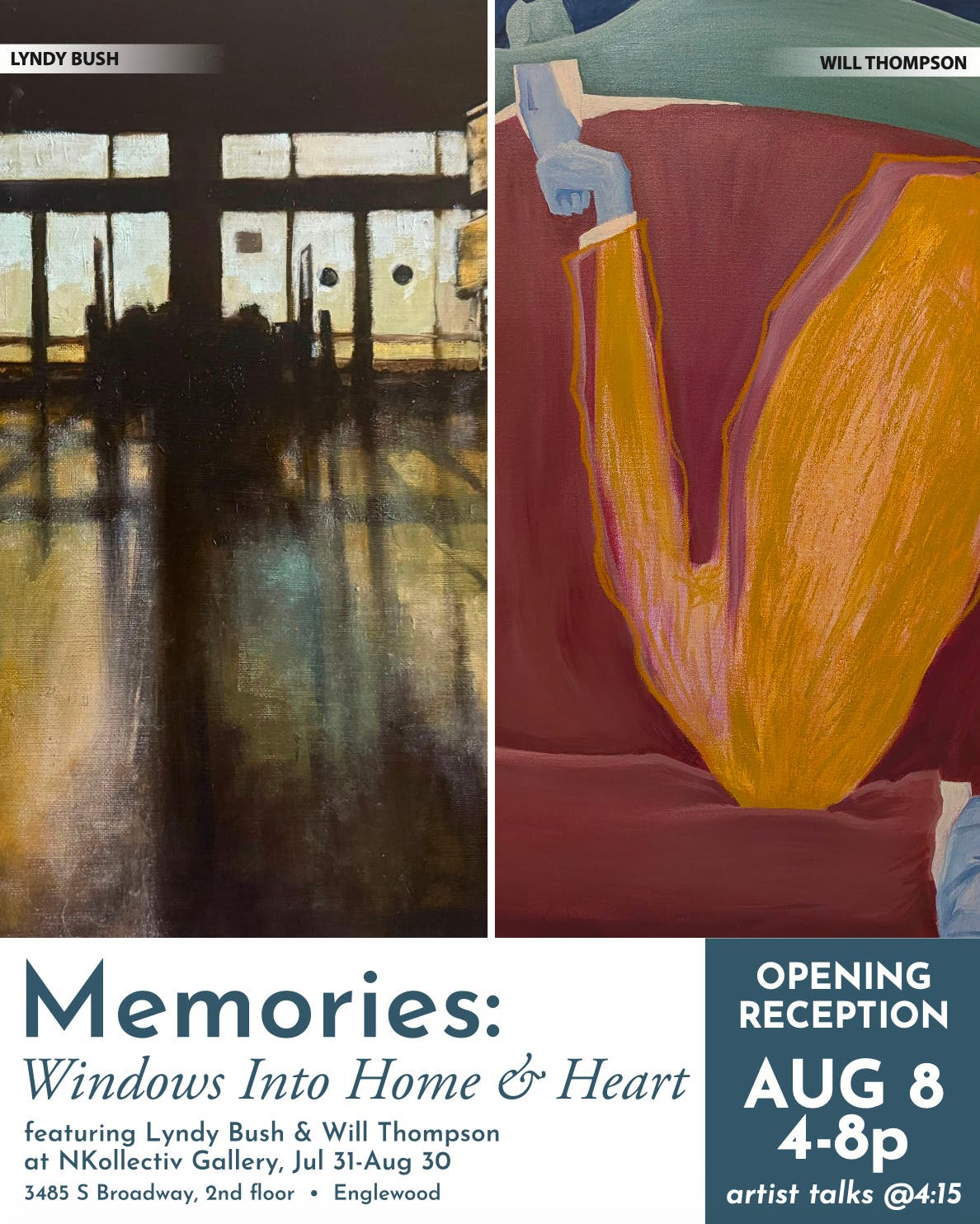 Art Exhibition Opening and Artist Talks with Lyndy Bush and Will Thompson