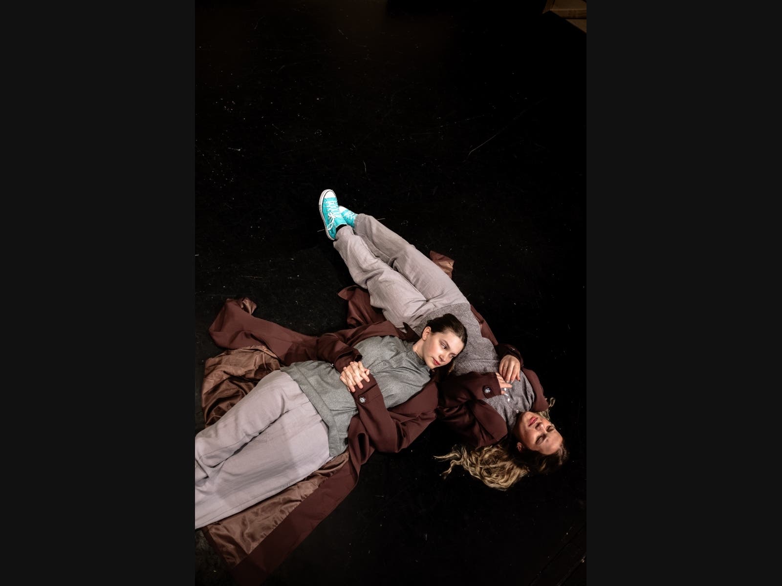 York High School Seniors, Ava Glavinskas and Sophia Braafhart, in Rosencrantz and Guildenstern Are Dead