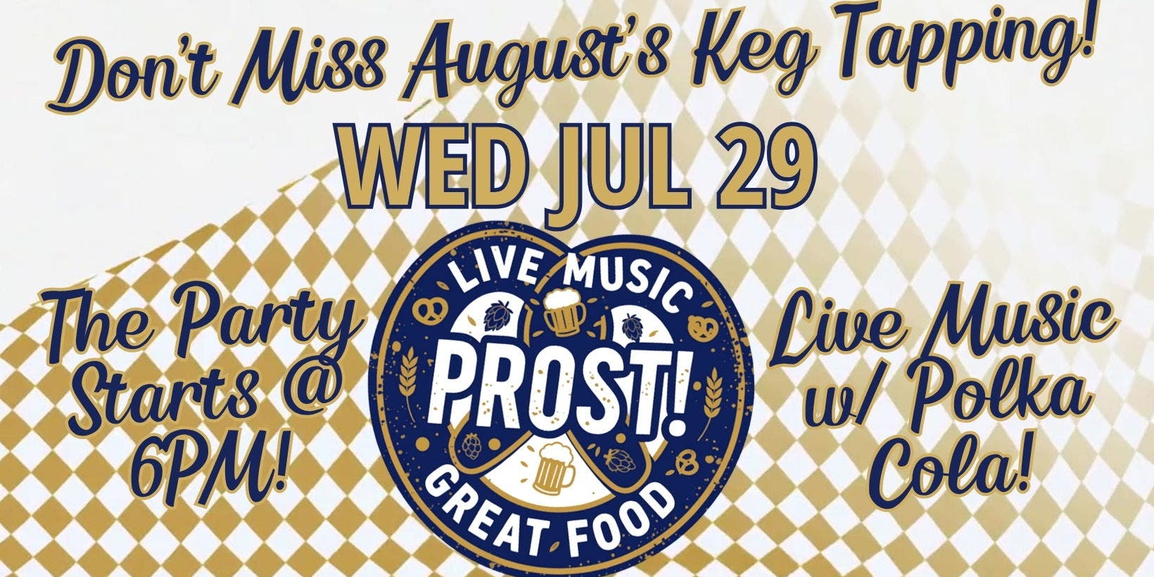Raise A Stein For August's Keg Tapping Celebration!