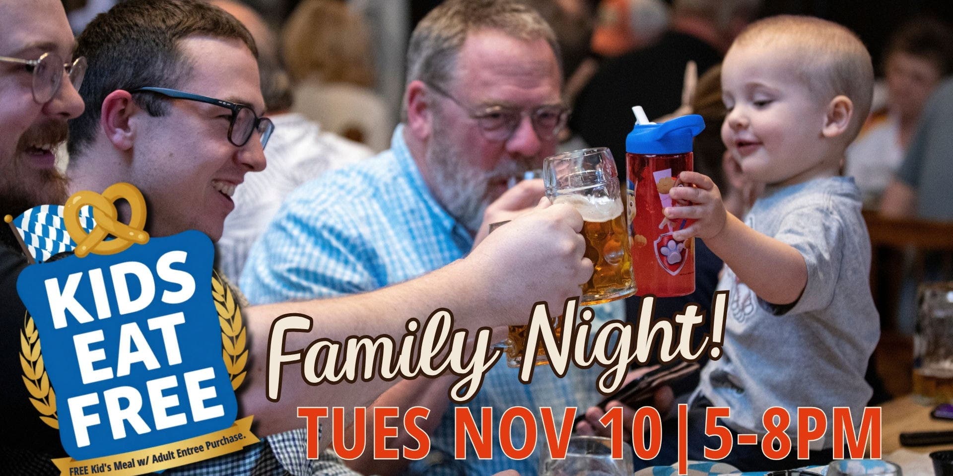 Bring The Family - It's Free For The Kids!