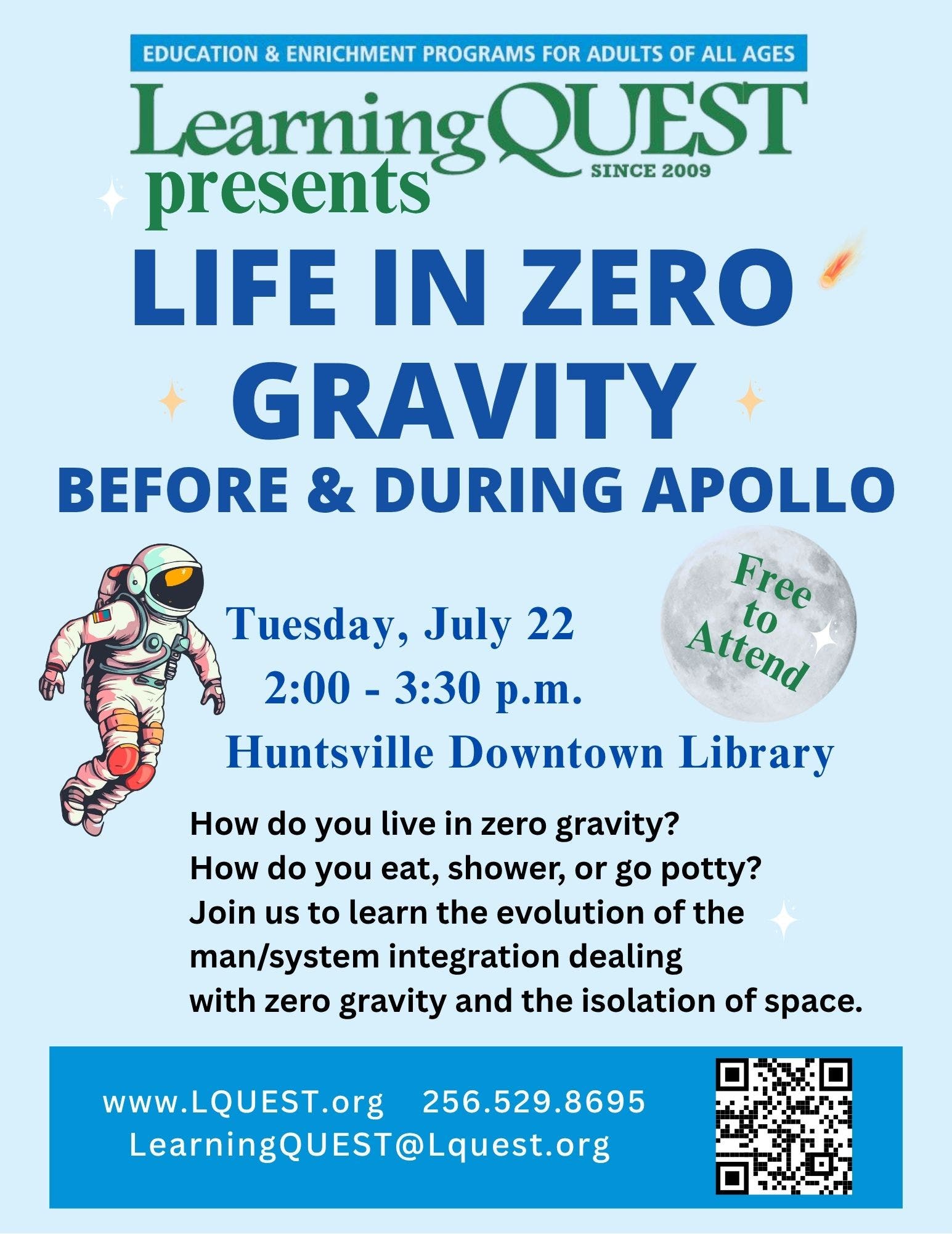 Life in Zero Graviity - Before and During Apollo
