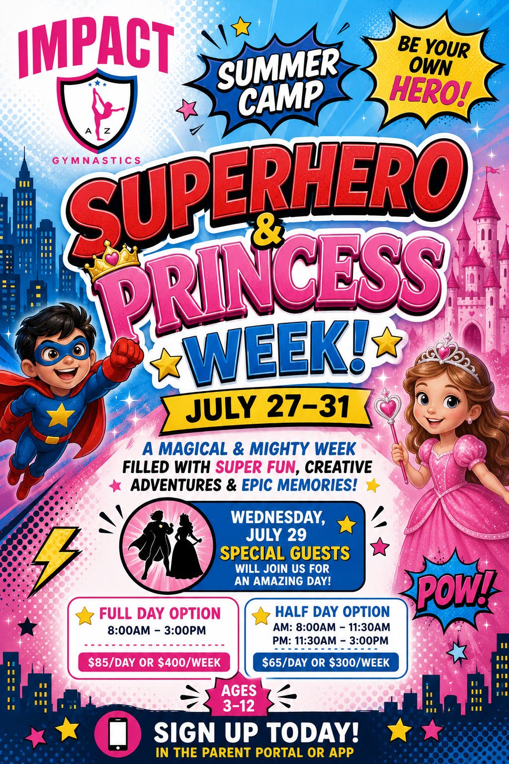 Superhero & Princess Week at Impact Summer Camp