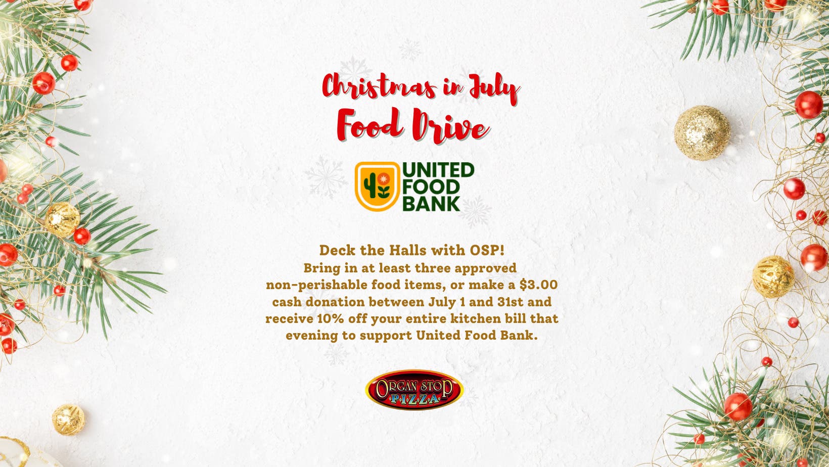 Christmas In July Food Drive