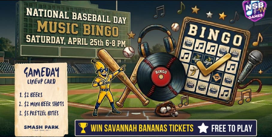 National Baseball Day Music Bingo