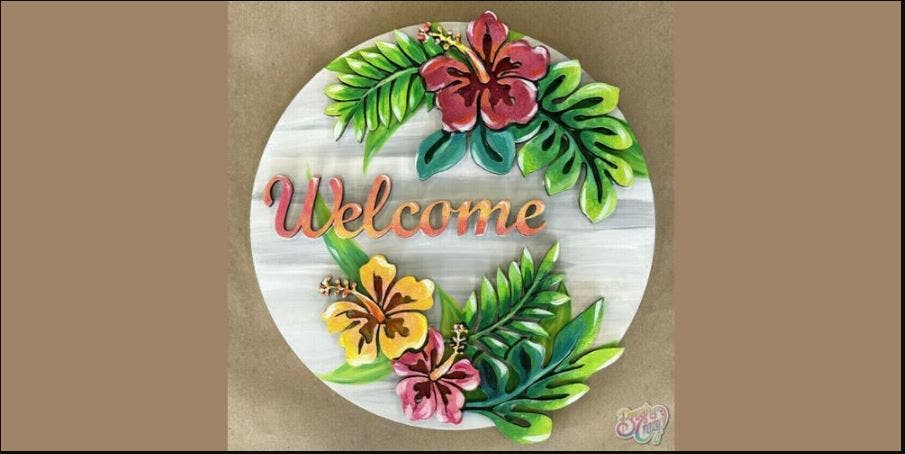 Hibiscus Welcome 3D