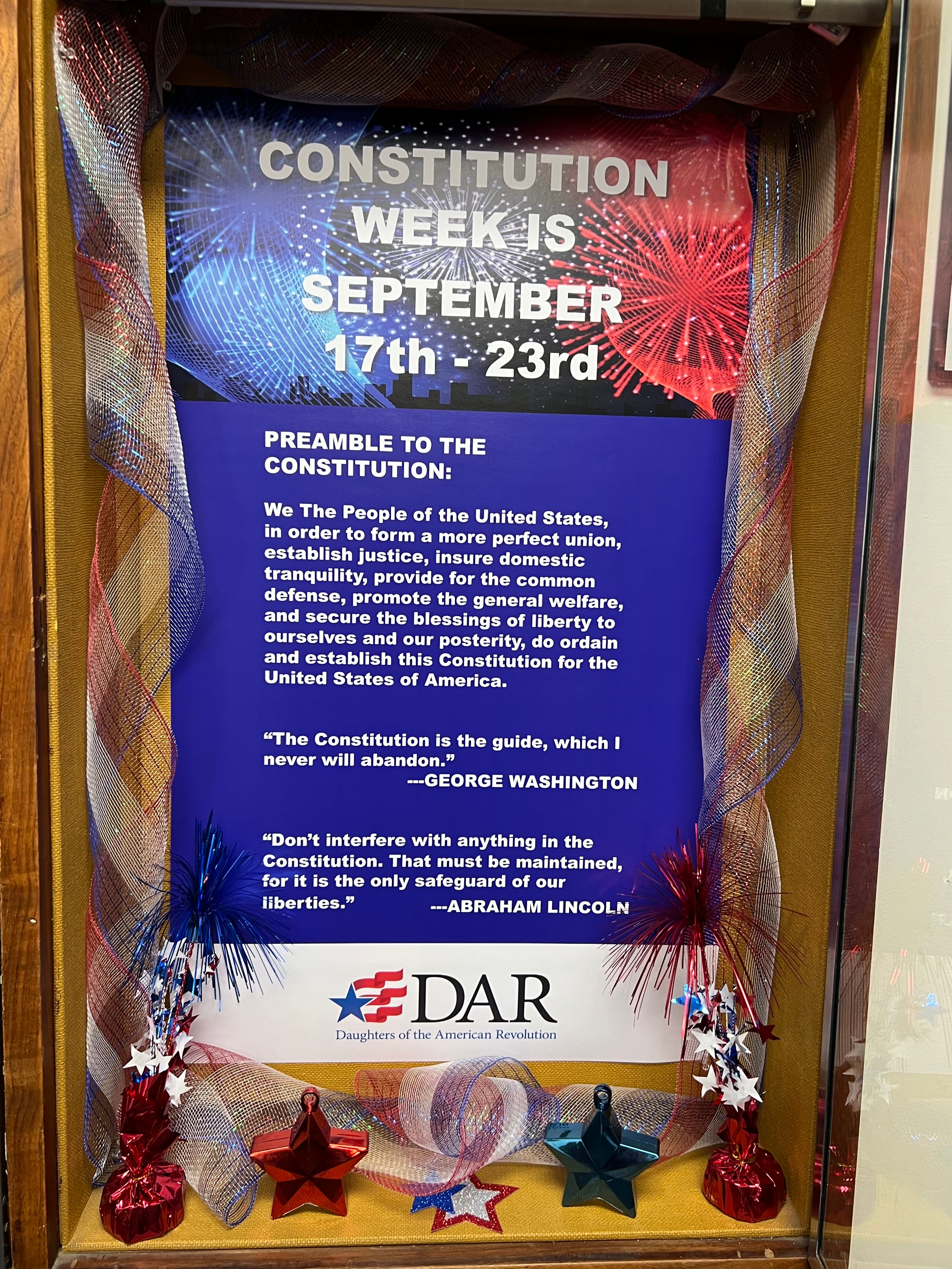 Constitution Week Display
