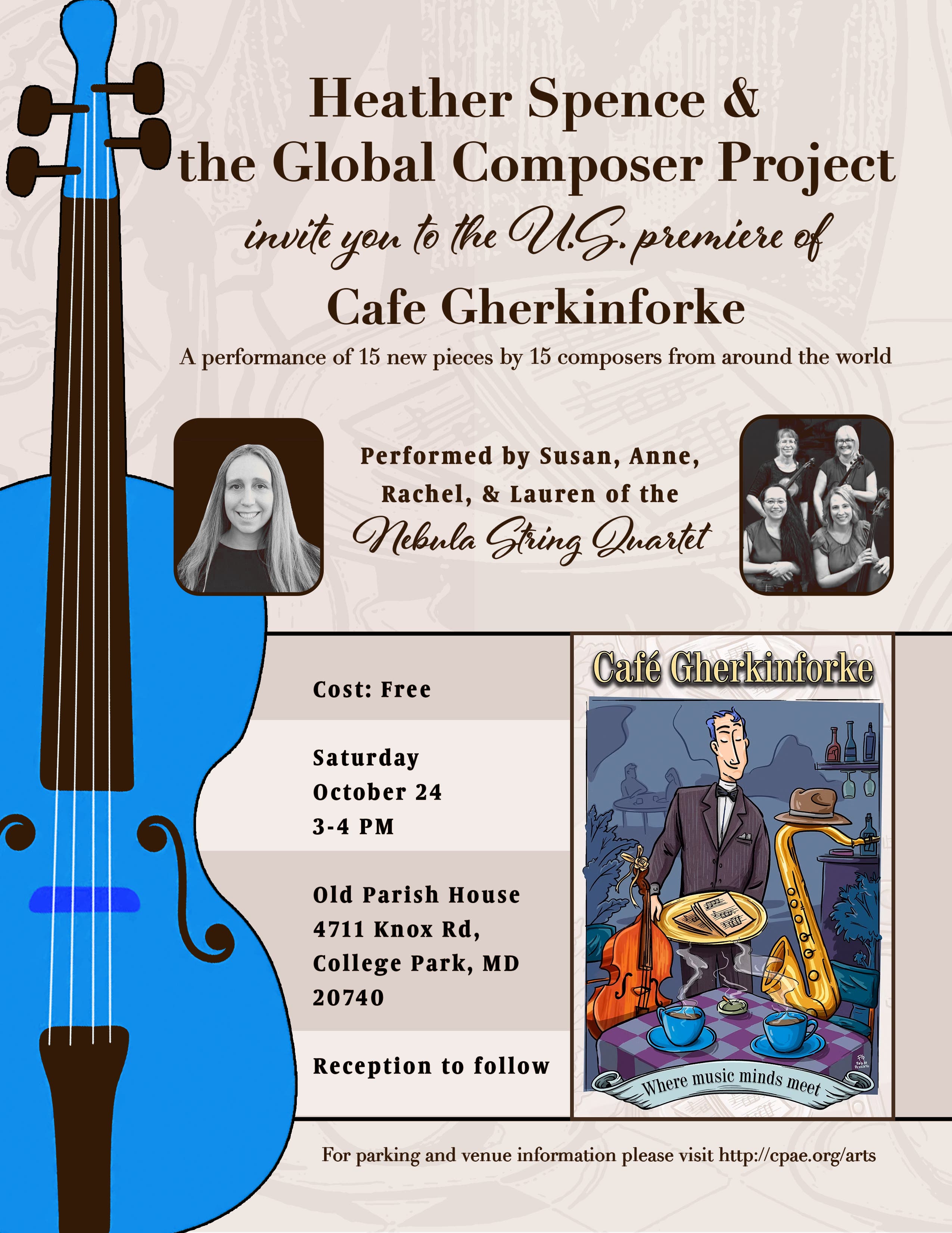 Free string quartet concert of new works
