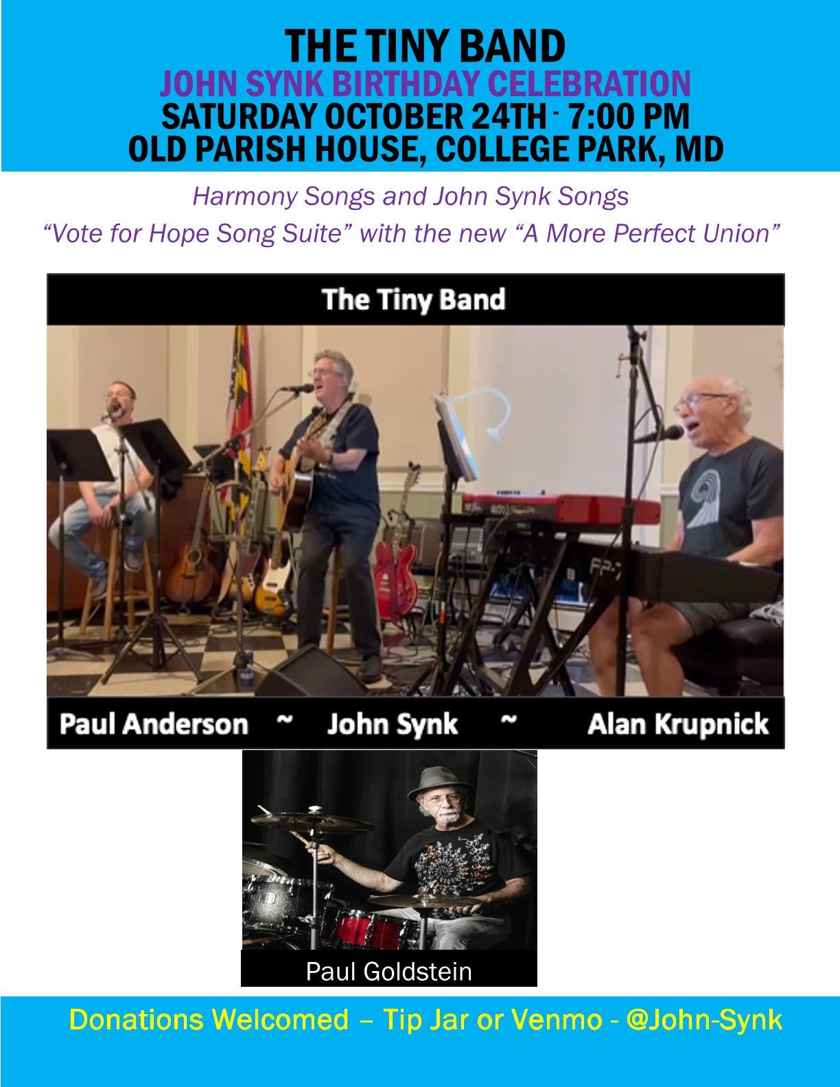 Free concert: The Tiny Band