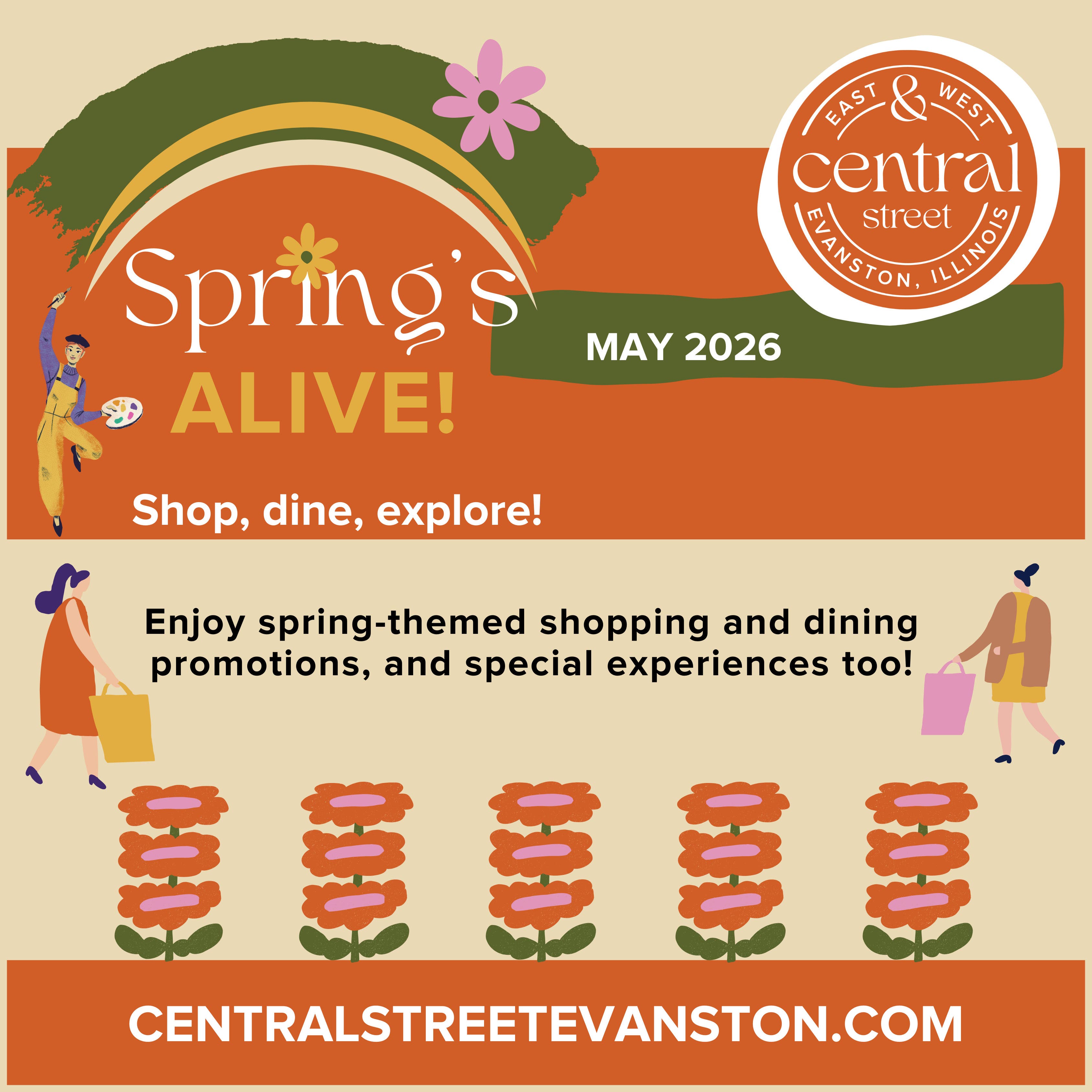 Central Street Evanston's Spring ALIVE! Annual Spring Celebration