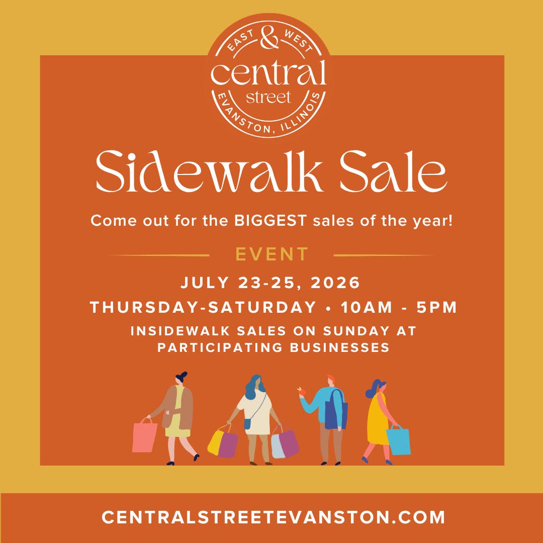 Central Street Evanston Sidewalk Sale