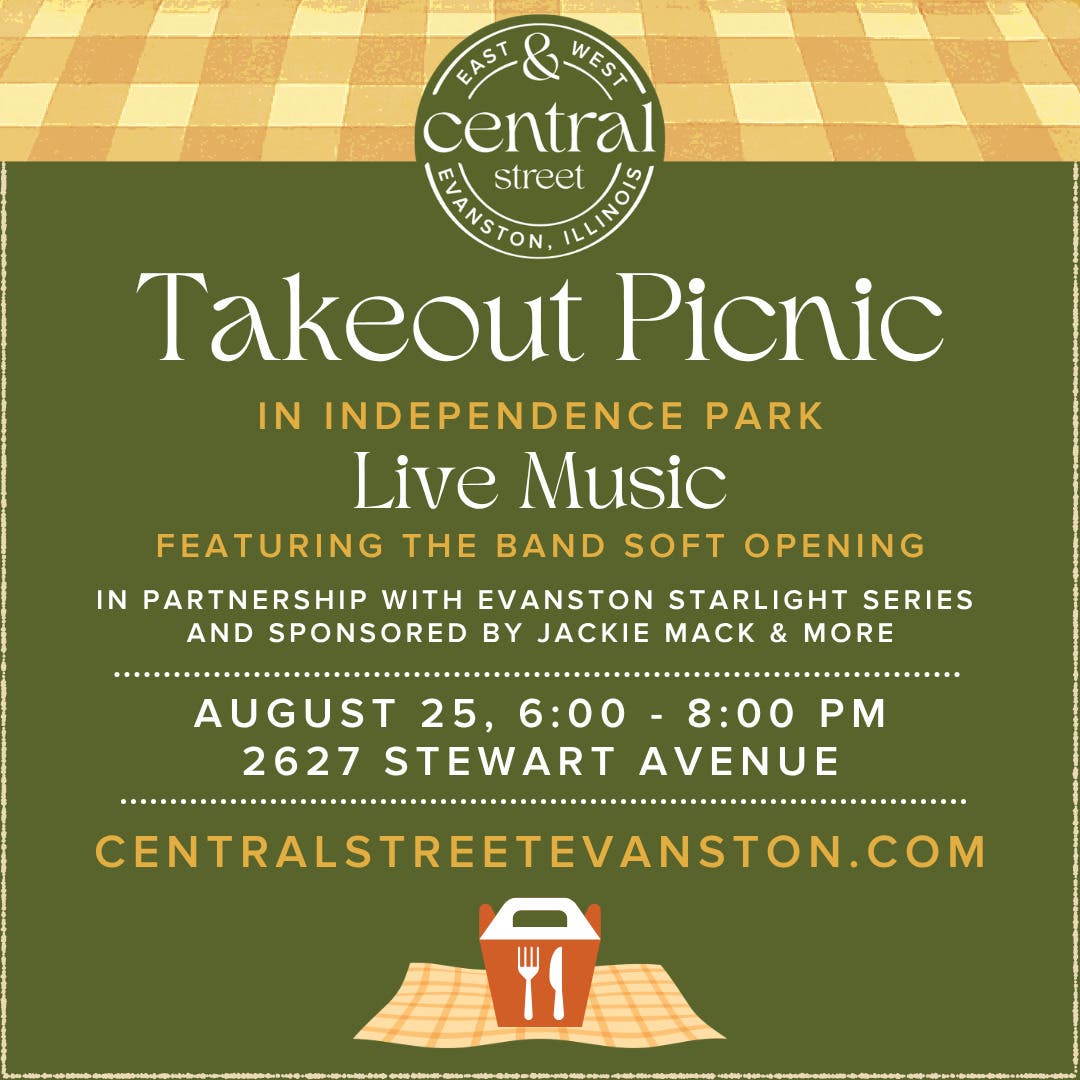 Central Street Evanston's 5th Annual Summer Evening Takeout Picnic