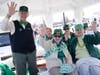 Smith Crossing member of "Seniors of Note" serenade the crowd at the Tinley Park Irish Parade.
