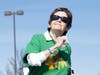 Kay Sue Nagle performs at the parade.