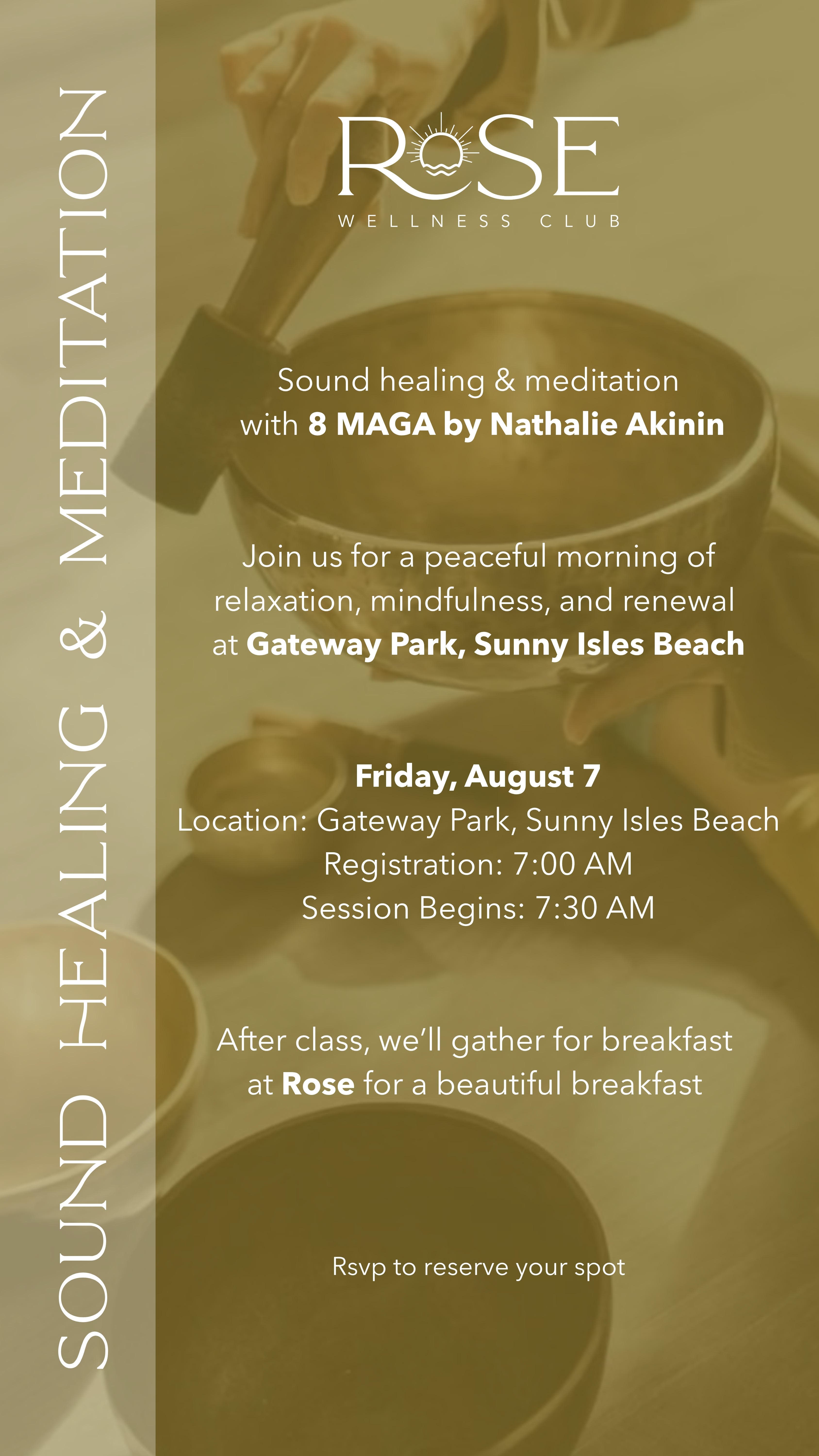 Rose’s Monthly Wellness Club: Sound Healing & Meditation