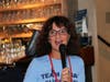 Cancer survivor Susan Helmrich speaking at a previous Swim Across America San Francisco event.