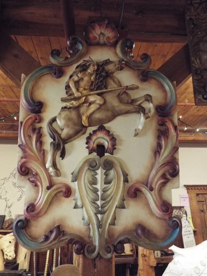 Remnant of the Freedomland King Rex Carrousel at the New England Carousel Museum in Bristol.