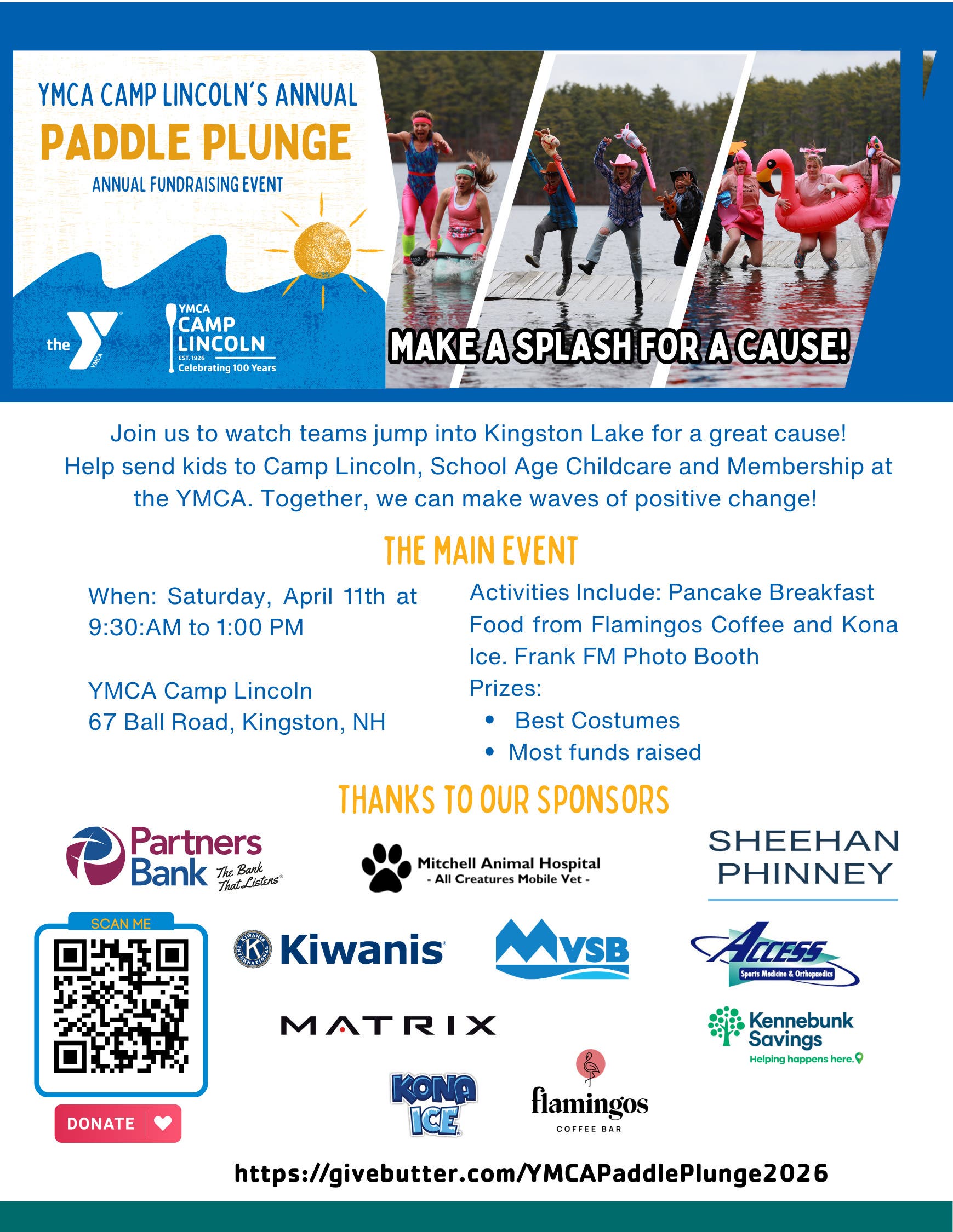 Apr 11 | 16th Annual Paddle Plunge! | Newfields, NH Patch