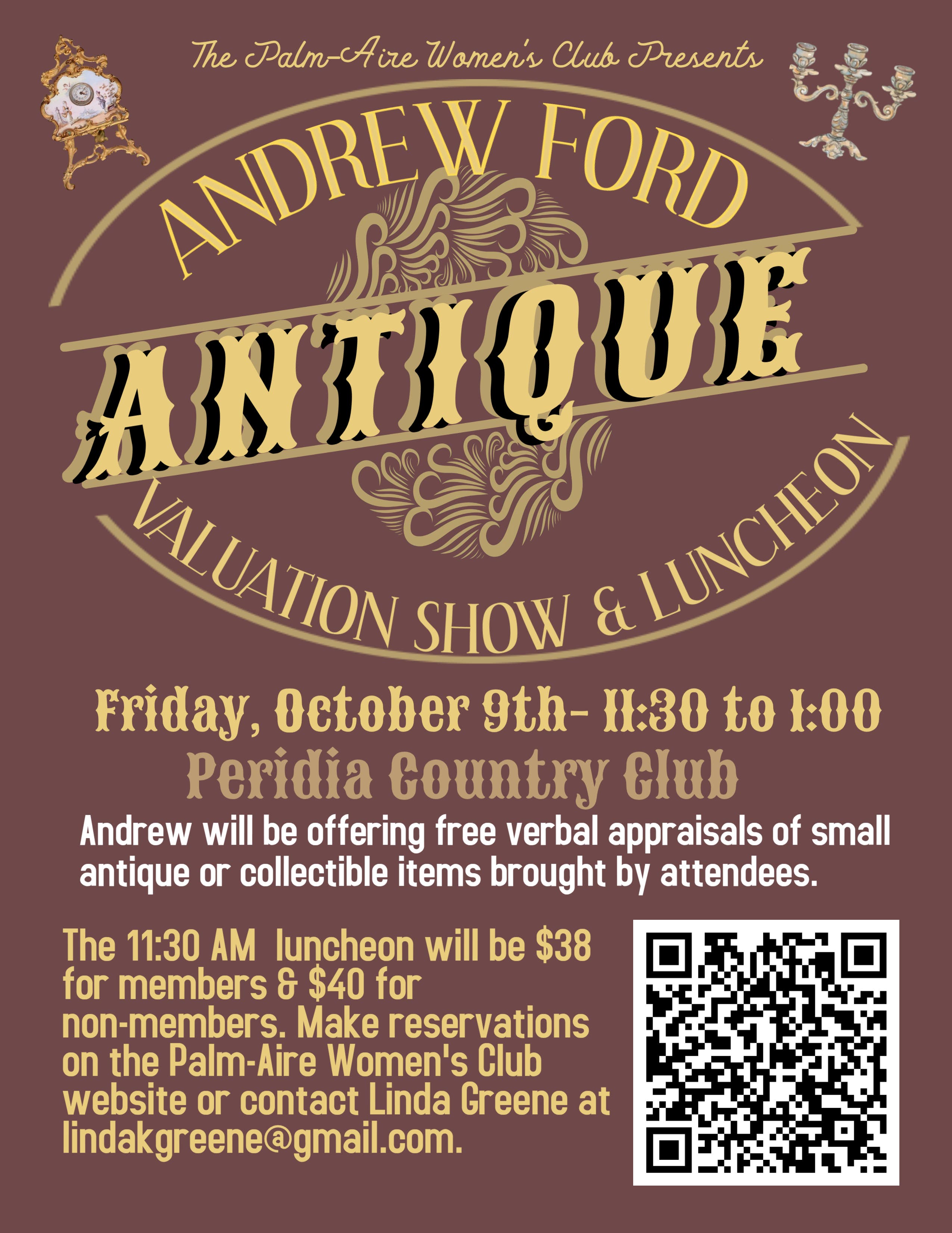 Andrew Ford Antique Valuation Show & Luncheon