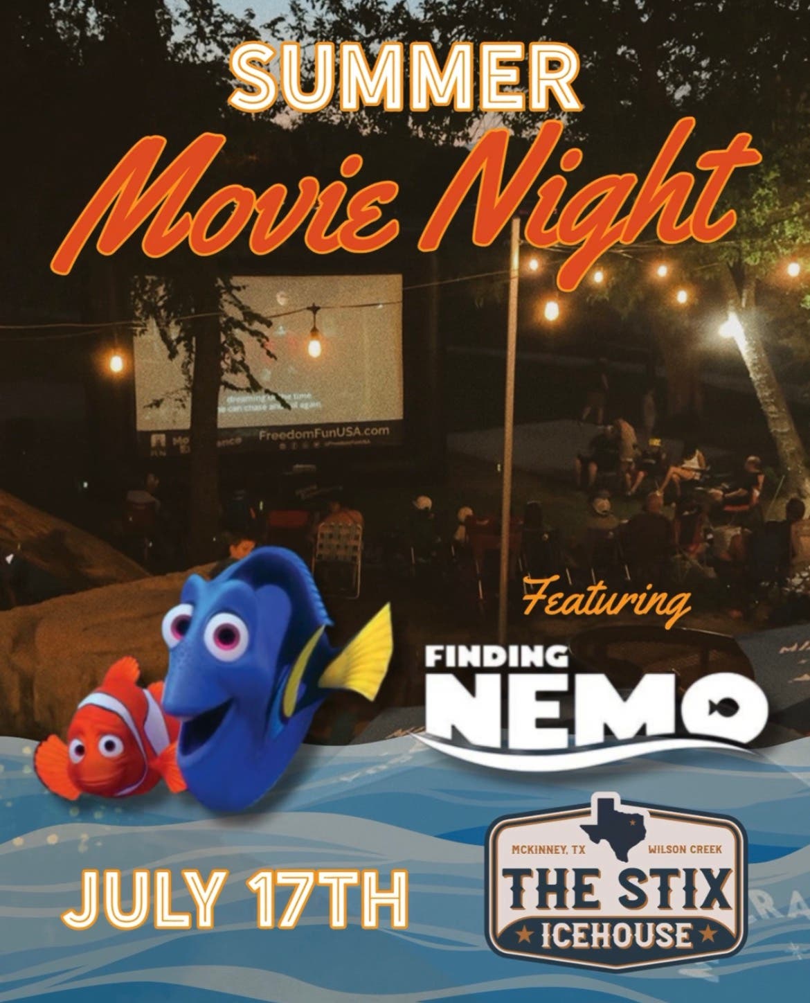 Finding Nemo Movie Night + Foam Party