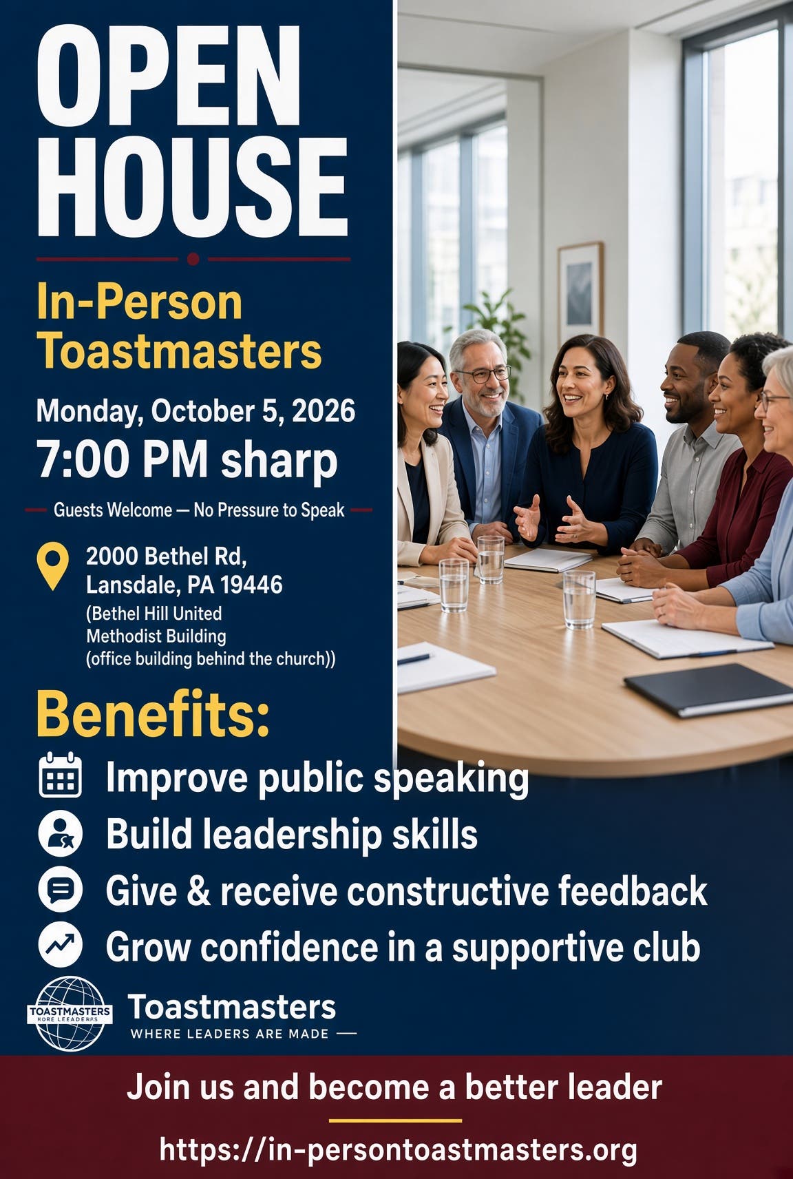 In-Person Toastmasters Club