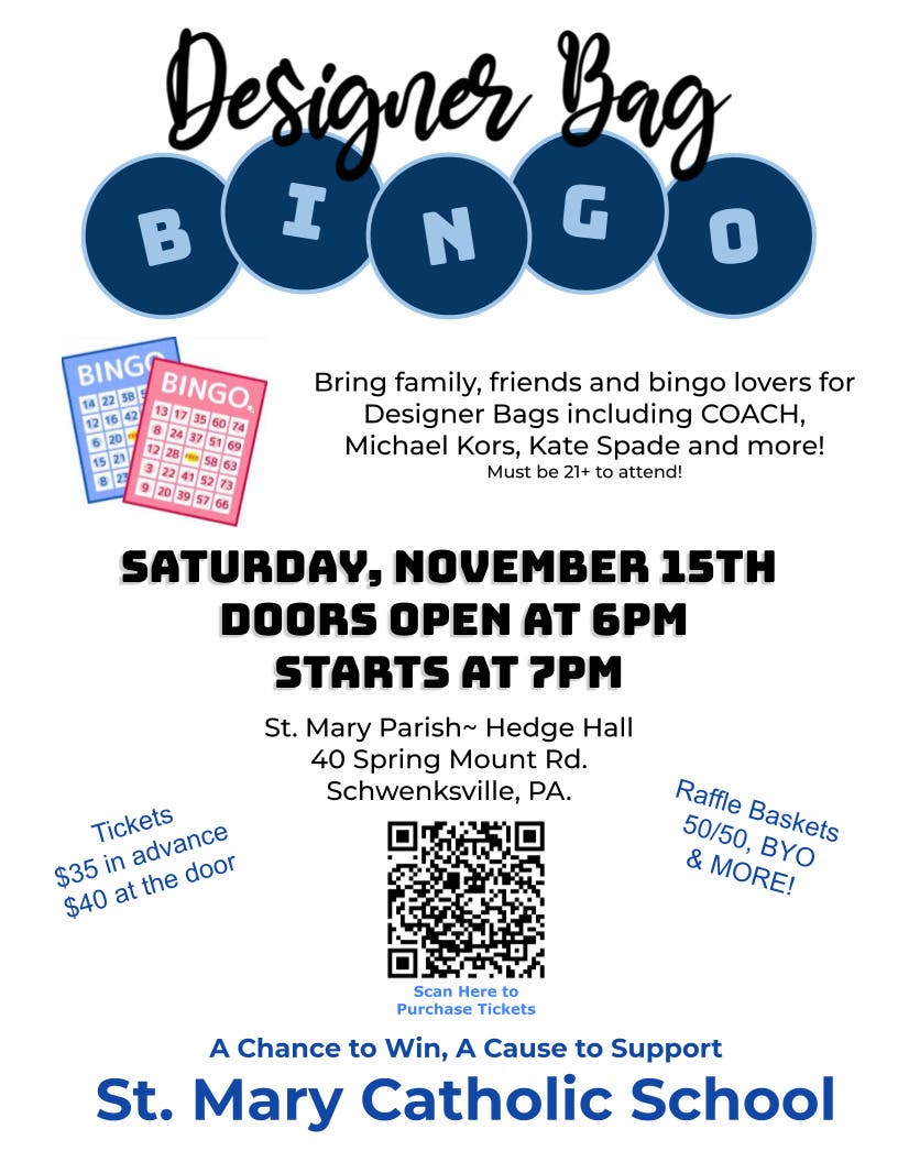 Designer Bag Bingo