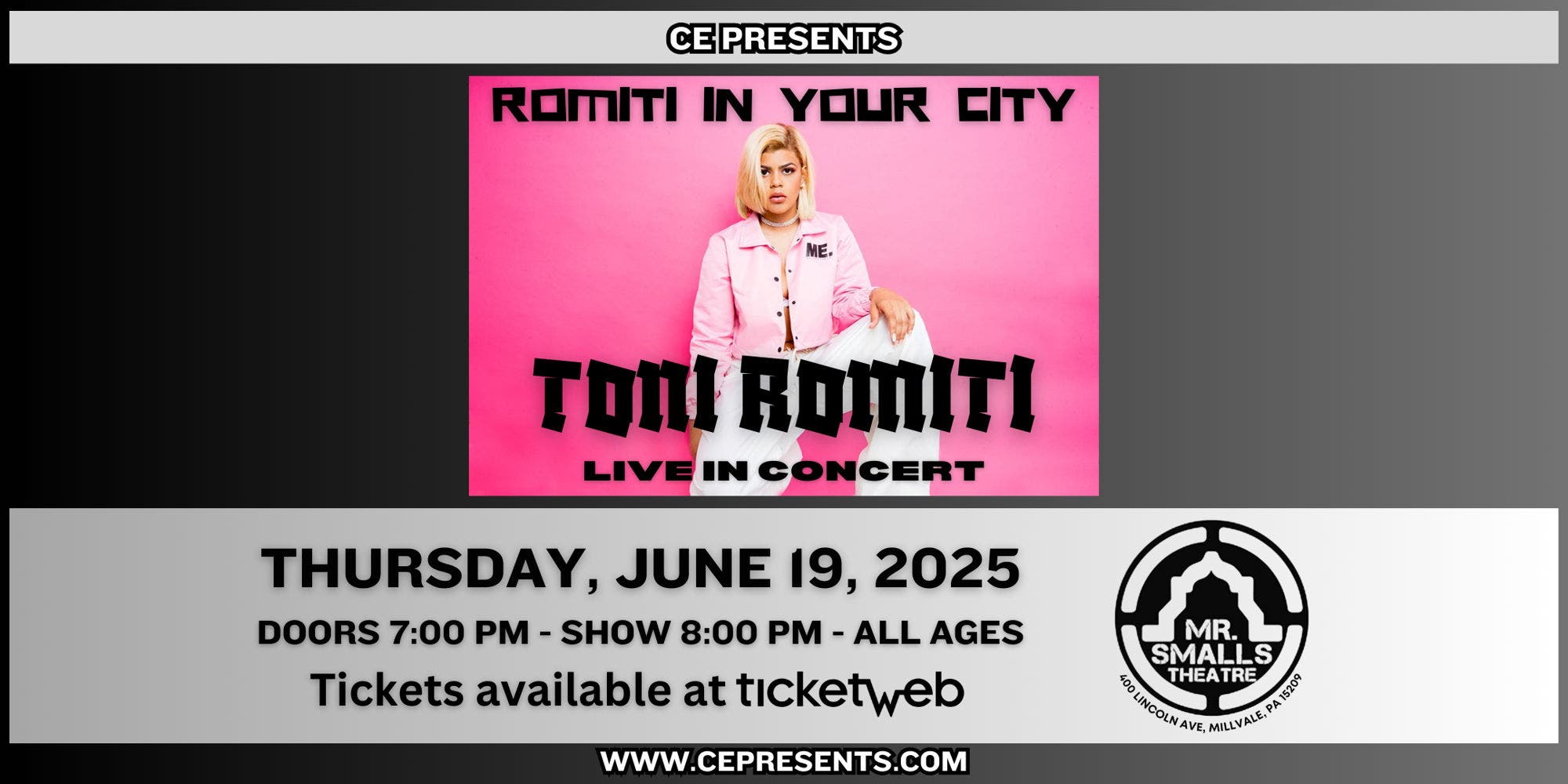 Romiti In Your City Tour featuring Toni Romiti