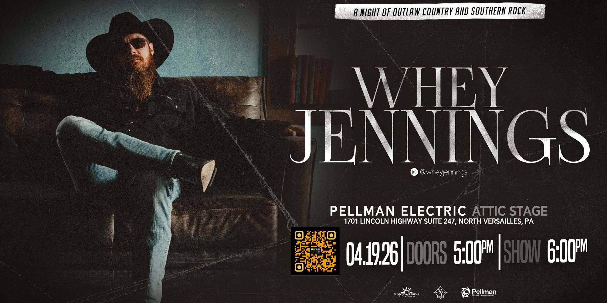 Whey Jennings - Live on the Pellman Electric Attic Stage