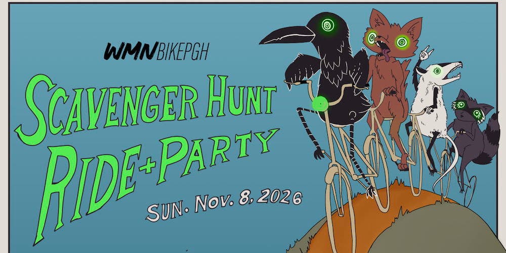 🦝 WMNBikePGH Scavenger Hunt Ride + Party