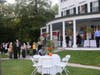 Mingling and check-in at Building Dreams Gala held at Glen Magna Farms in Danvers