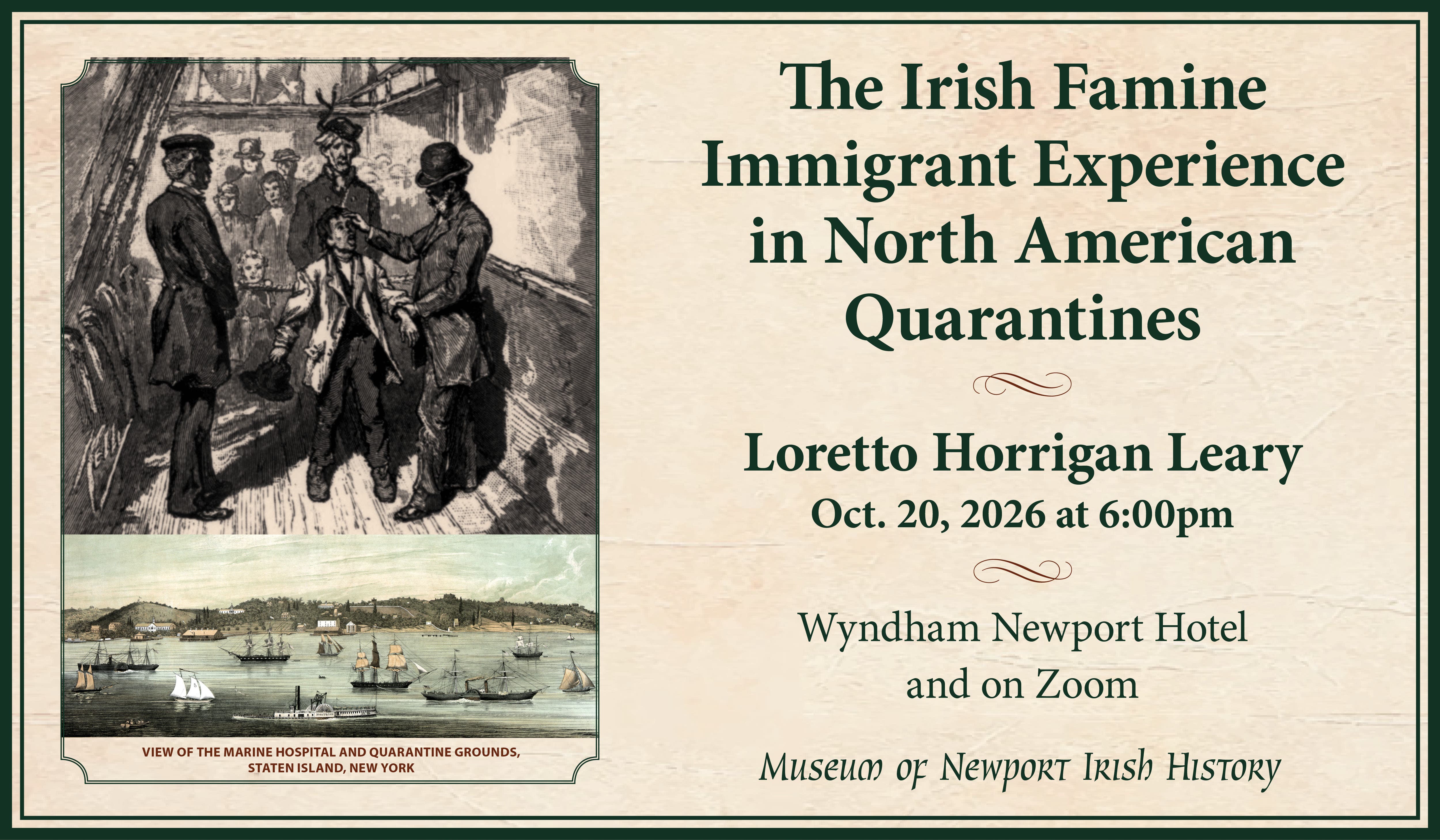 ☘️ The Irish Famine Immigrant Experience in North American Quarantines