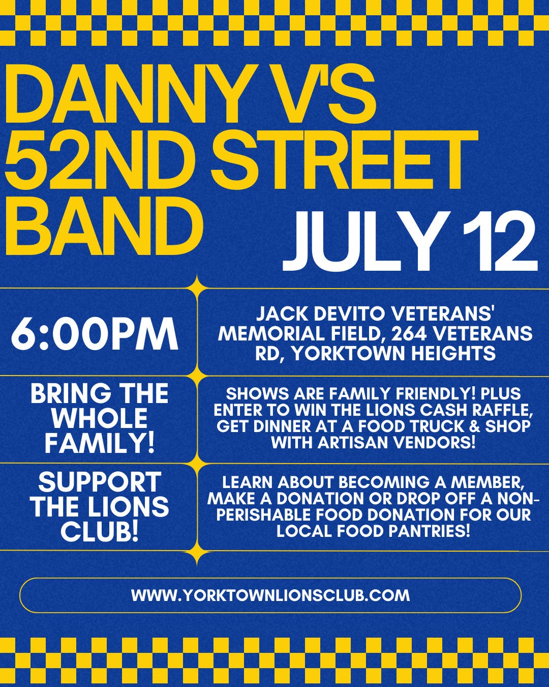 Danny V's 52nd Street Band Free Summer Concert Series