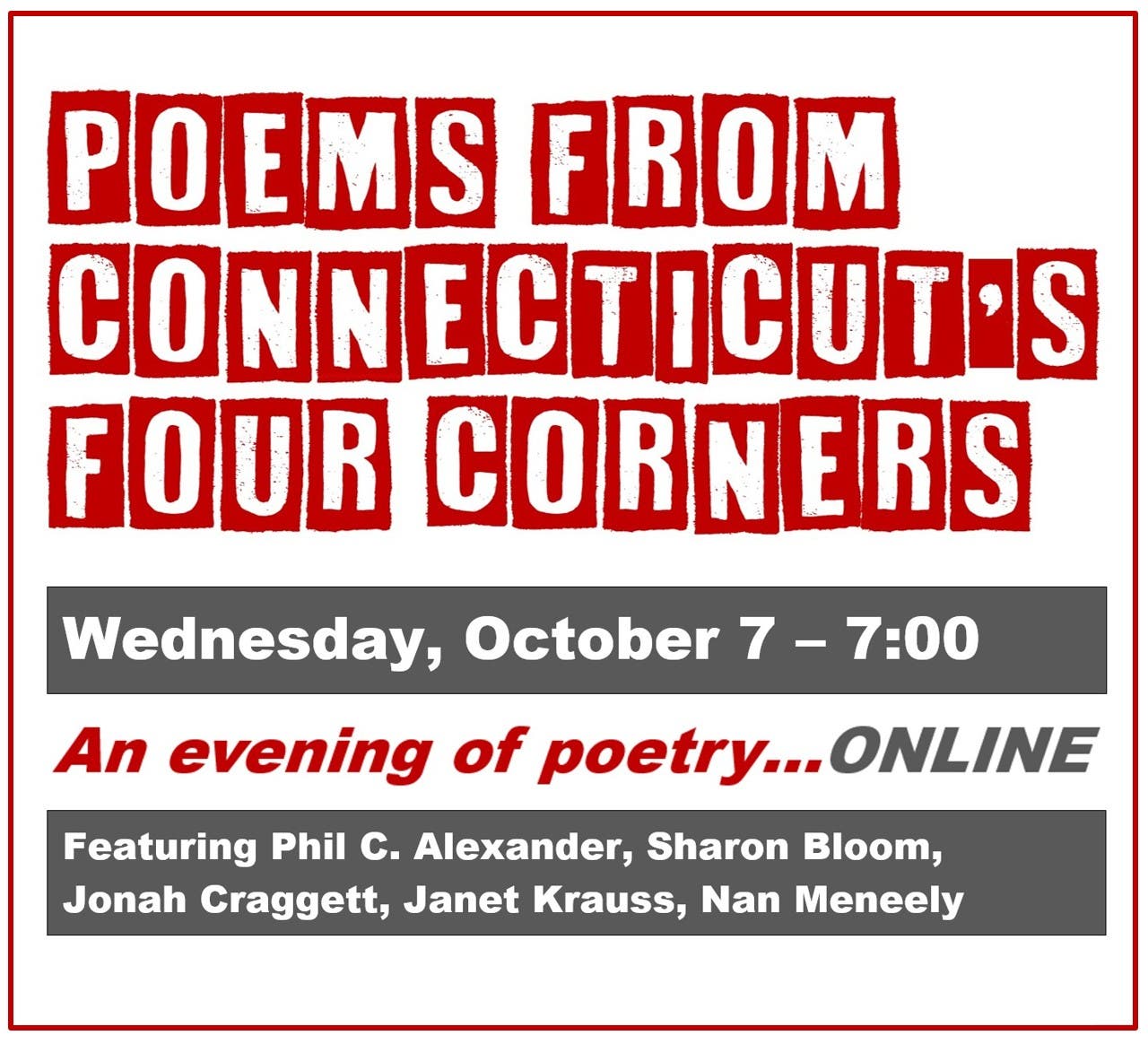 Online: Poems From CT's Four Corners