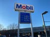 The Mobil sign along Valley Forge Road in Tredyffrin Township alerts motorist of gas prices. 